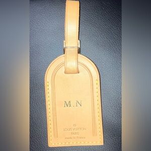 Louis Vuitton Leather Luggage Tag